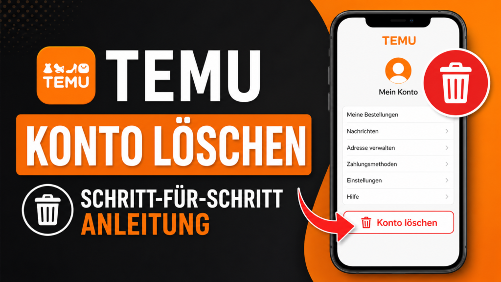 Temu Konto Löschen